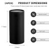 Rdxcv 4 PCS Car Tissue Holder, Portable Round Auto Cup Holder Napkin Container with Facial Tissues, Convenient Tissue Box Paper Towel Cylinder for Vehicles Office Home, Car Accessories (Black) view 2