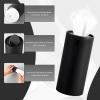 Rdxcv 4 PCS Car Tissue Holder, Portable Round Auto Cup Holder Napkin Container with Facial Tissues, Convenient Tissue Box Paper Towel Cylinder for Vehicles Office Home, Car Accessories (Black) view 3