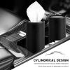 Rdxcv 4 PCS Car Tissue Holder, Portable Round Auto Cup Holder Napkin Container with Facial Tissues, Convenient Tissue Box Paper Towel Cylinder for Vehicles Office Home, Car Accessories (Black) view 4
