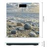 Stones on Beach Scale for Body Weight Highly Accurate Digital Bathroom Scale Sturdy Tempered Glass Weighing Scales with LCD Display Fashion Body Fat Smart Scales 400lb view 2