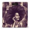 African Hair Black Women Scale for Body Weight Highly Accurate Digital Bathroom Scale Sturdy Tempered Glass Weighing Scales with LCD Display Fashion Body Fat Smart Scales 400lb view 1