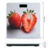 A Cut Strawberry Scale for Body Weight Highly Accurate Digital Bathroom Scale Sturdy Tempered Glass Weighing Scales with LCD Display Fashion Body Fat Smart Scales 400lb view 2