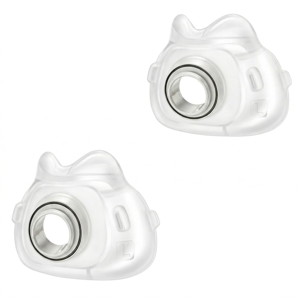 2 Packs Replacement Cushion for Resmed AirFit F40 Full Face Cushion,CPAP Mask Accessories,Soft Silicone (Large)