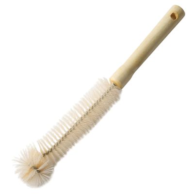Water Bottle Brush L-Shaped Bottle Brush with Wooden Handle Multi-Purpose Cleaning Tool for Glasses Cup Coffee Mugs, Cleaner