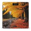 Fall Colors Scale for Body Weight Highly Accurate Digital Bathroom Scale Sturdy Tempered Glass Weighing Scales with LCD Display Fashion Body Fat Smart Scales 400lb view 1