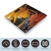 Fall Colors Scale for Body Weight Highly Accurate Digital Bathroom Scale Sturdy Tempered Glass Weighing Scales with LCD Display Fashion Body Fat Smart Scales 400lb view 3