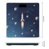 Rocket in Space Scale for Body Weight Highly Accurate Digital Bathroom Scale Sturdy Tempered Glass Weighing Scales with LCD Display Fashion Body Fat Smart Scales 400lb view 2