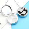 Music Note Pill Box 3 Compartments Portable Travel Pill Case Mini Medicine Organizer for Pocket Purse Metal Waterproof Medicine Container Holder Vitamin Fish Oil view 3