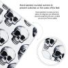 Black Skull Pattern on White Background Scale for Body Weight Highly Accurate Digital Bathroom Scale Sturdy Tempered Glass Weighing Scales with LCD Display Fashion Body Fat Smart Scales 400lb view 4