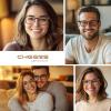 CHEERS DEVICES Reading Glasses for Men, Eyeglasses, Blue Light Readers for Men Women, Computer Eye Glasses, Cheaters - 3 Pair (1.25) view 2
