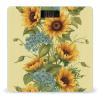 Sunflowers Scale for Body Weight Highly Accurate Digital Bathroom Scale Sturdy Tempered Glass Weighing Scales with LCD Display Fashion Body Fat Smart Scales 400lb view 1
