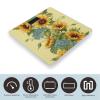 Sunflowers Scale for Body Weight Highly Accurate Digital Bathroom Scale Sturdy Tempered Glass Weighing Scales with LCD Display Fashion Body Fat Smart Scales 400lb view 3