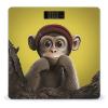 Curious Monkey Scale for Body Weight Highly Accurate Digital Bathroom Scale Sturdy Tempered Glass Weighing Scales with LCD Display Fashion Body Fat Smart Scales 400lb view 1