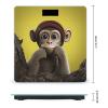 Curious Monkey Scale for Body Weight Highly Accurate Digital Bathroom Scale Sturdy Tempered Glass Weighing Scales with LCD Display Fashion Body Fat Smart Scales 400lb view 2