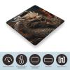 Golden Dragon on Red Background Scale for Body Weight Highly Accurate Digital Bathroom Scale Sturdy Tempered Glass Weighing Scales with LCD Display Fashion Body Fat Smart Scales 400lb view 3
