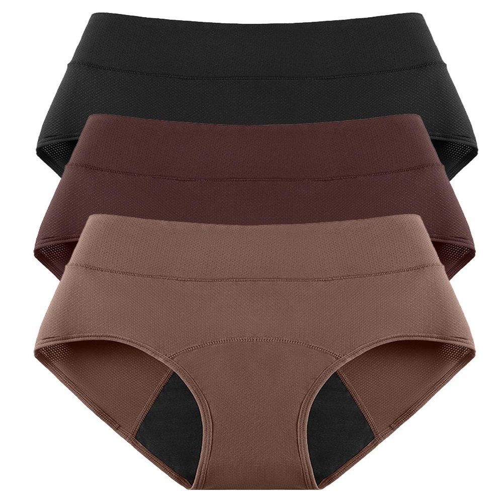 Leak-Proof Incontinence Underwear for Women 55+, 4-Layer Protection, 3-Pack (XXX-Large)