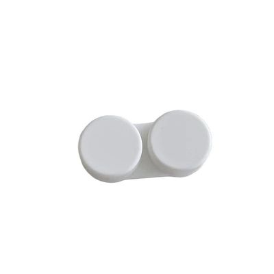 Contact Lens Box Solid Color Flat Frosted Double Box Single Contact Lens Companion Box Care Box DIY Box(WHITE)