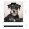 Cute Schnauzer Scale for Body Weight Highly Accurate Digital Bathroom Scale Sturdy Tempered Glass Weighing Scales with LCD Display Fashion Body Fat Smart Scales 400lb view 2