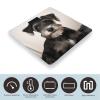 Cute Schnauzer Scale for Body Weight Highly Accurate Digital Bathroom Scale Sturdy Tempered Glass Weighing Scales with LCD Display Fashion Body Fat Smart Scales 400lb view 3