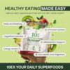 10ex Supergreens Gummies w/Probiotics. 40 Superfoods & Super Greens. 10x More Nutrients. Multivitamins & Antioxidants From Whole Foods. Healthy Snacks For Adults. Keto, Low Carb, Low Calorie - 120 Ct view 2