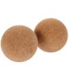 Hemobllo 2pcs High-Density Cork Massage Balls 80mm Myofascial Release Muscle Roller Ball for Yoga Therapy and Foot Massage Fitness Tool view 1