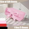 Aimyoo 5 Pack Pink Gift Box with Ribbon, 8.6x6.7x3.4 inch Groomsman Proposal Box for Presents with Magnetic Closure Lids, Rectangle Collapsible Luxury Box for Wedding, Christmas, Halloween, Birthday view 2