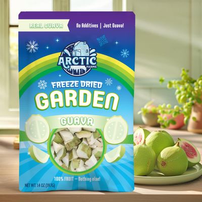 Arctic Farms Freeze-Dried Guava - Large (1.4 oz) | 100% Real, No Sugar Added, Nothing Artificial