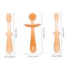 OATIPHO Tongue Cleaner and Silicone Toothbrush 3pcs Soft Oral Cleaner for Newborns Small Tongue Brush and Dental Care view 2