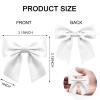 120 Pack Twist Tie Bows 3.3 Craft Bows Satin Ribbon Bow for Gift Wrapping, Treat Bags, Party Favors & Craft Decoration White view 2