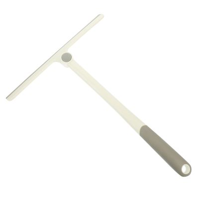 DOITOOL 360 Rotatable Glass Squeegee Water Scraper T-bar Window Cleaner Single-Sided Glass Wiper Gray for Kitchen Bathroom Shower Door Cleaning