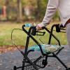 Luarisgur Easter Rollator Walker Seat and Backrest Covers for Senior Eggs Cross Wheelchair Side Bag Set of 3 Easy to Install Rollator Walker Accessories Washable Wheelchair Bags to Hang on Side view 3