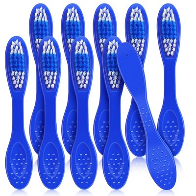 Abaodam Small Soft Manual Toothbrushes 10pcs Short Handle Wear-Resistant Mini Travel Toothbrushes for Prison Inmates and Dental Care