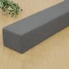 Mozzeilee Bed Sofa Crack Filler, Mattress Wedge Pillow Headboard or Wall Gap Filler with Removable Cover, High Density Foam Bedside Cushion (47x4x6inch,Dark Gray) view 1