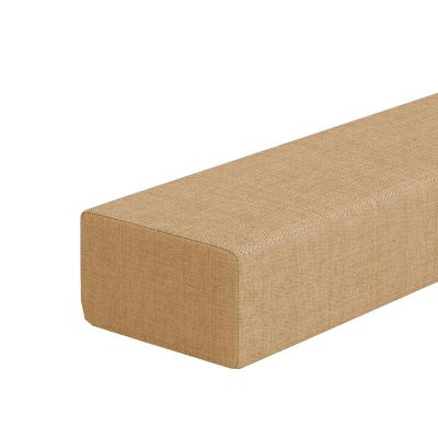 Mozzeilee Bed Sofa Crack Filler, Mattress Wedge Pillow Headboard or Wall Gap Filler with Removable Cover, High Density Foam Bedside Cushion (55x4x4inch,Khaki)