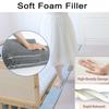 Mozzeilee Bed Sofa Crack Filler, Mattress Wedge Pillow Headboard or Wall Gap Filler with Removable Cover, High Density Foam Bedside Cushion (55x4x4inch,Khaki) view 3