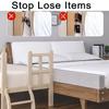 Mozzeilee Bed Sofa Crack Filler, Mattress Wedge Pillow Headboard or Wall Gap Filler with Removable Cover, High Density Foam Bedside Cushion (55x4x4inch,Khaki) view 4