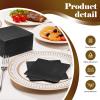 1000 Pack Black Cocktail Napkins, 2-Ply 5 x 5 Inch Disposable Beverage & Dinner Paper Napkins Bulk view 4