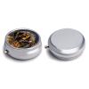 Pill Box 3 Compartment Portable Small Pill Box for Pocket Or Purse A Black Fly Pill Organizer Medicine Holder to Hold Vitamins Medication Fish Oil view 3