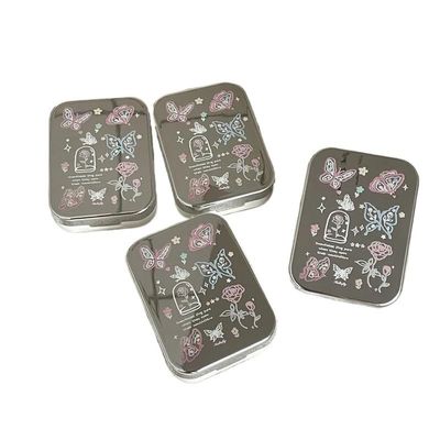 2pairs/set Contact Lens Case For Girls Portable Mini Contact Lens Box Contact Lens Container Soak Storage Kit