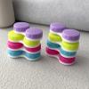 1PCS Multicolour Contact Lenses Box Holder Travel BottlesContact Lenses Container Pupils Case Lens Kit Canister(Blue) view 2