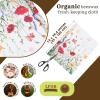 3 Rolls Reusable Beeswax Wraps for Food 13 x 40 Inches Bees Wax Wraps Reusable Food Storage Wrap Beeswax Paper Roll for Bread Sandwich Cheese Fruit Snacks(Spring) view 2