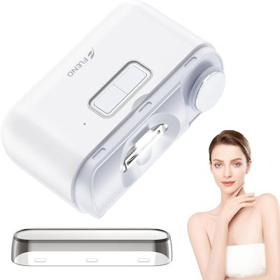 Electric Nail Clipper & Polisher, 2-in-1 Automatic Nail Trimmer for All Ages, 2-Speed Fingernail Clipper with LED Light, Rechargeable & Silent Designed Manicure Set for Baby Kids Seniors Weak Hands