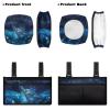 Luarisgur Sea Turtle Rollator Walker Seat and Backrest Covers Wheelchair Side Bag for Senior and Adults Pack of 3 Rollator Seat Cushion Back Bar Cover Set Wheelchair Accessories for Seniors view 2