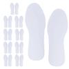 Abaodam 10 Pairs Wood Pulp Paper Insoles for Sneakers, Thin Breathable Shoe Inserts with Flexible Cut-to-fit Design, Cooling Disposable Sports Insoles for Men and Women view 1