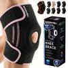 Modvel Knee Brace with Side Stabilizers & Patella Gel Pads for Pain Relief and Joint Support Breathable, Non-Slip Compression Sleeve for Men & Women, Arthritis, Meniscus, ACL Recovery view 1