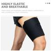 CATIEBYE Thigh Protective Cover Compression Sleeve Black Medium, Breathable Thigh Brace for Fitness and Outdoor Sports, Muscle Support for Basketball Soccer Workout and Squat Training view 3