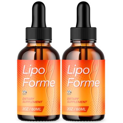 (2 Pack) Lipo Forme Drops, Official LipoForme Liquid Drops with All Natural Ingredients, Lipo Forme Formula for Advanced Health & Wellness Support with Premium Vitamins for Women & Men (60 Servings)