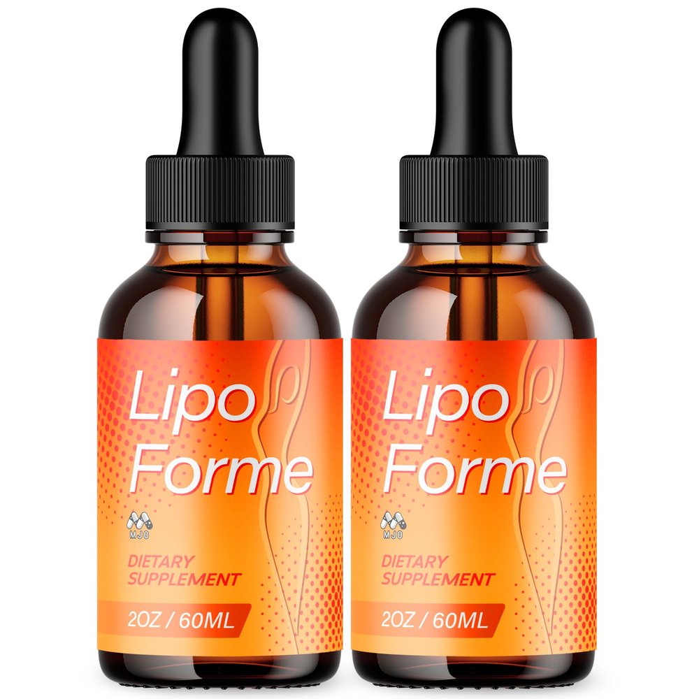 (2 Pack) Lipo Forme Drops, Official LipoForme Liquid Drops with All Natural Ingredients, Lipo Forme Formula for Advanced Health & Wellness Support with Premium Vitamins for Women & Men (60 Servings)