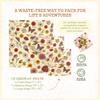Bee's Wrap Beeswax Wraps for Food - 3 Pack of Assorted Beeswax Wraps - Small, Medium & Large Wrap - Plastic Free Made in USA Reusable Natural Food Wrap - Meadow Magic Print view 4