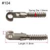 100-Pack Glasses Spring Insert Glasses Repair Elastic Temples Optical Frame Broken Replacement Parts #104 view 2